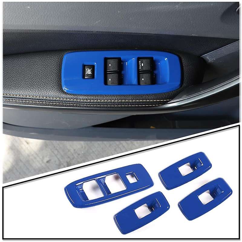 Window Glass Lift Switch Cover for Ford Ranger Everest 2015+, Blue