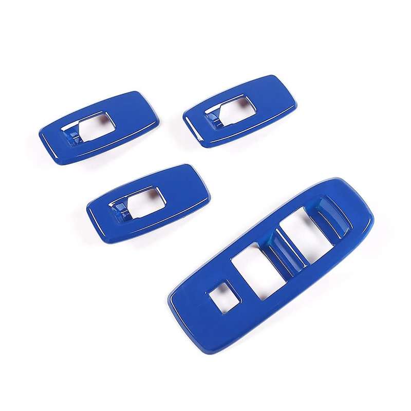 Window Glass Lift Switch Cover for Ford Ranger Everest 2015+, Blue