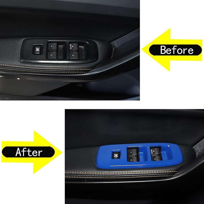 Window Glass Lift Switch Cover for Ford Ranger Everest 2015+, Blue