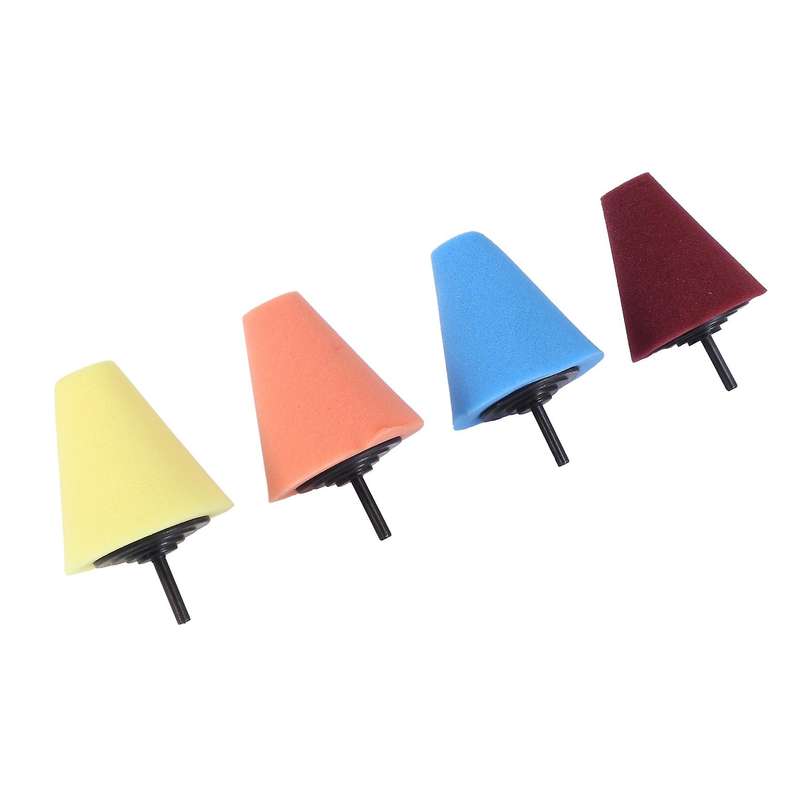 10pcs Cone Sponge Pads Set with Ball Hub Car Beauty Waxing Tool Kit
