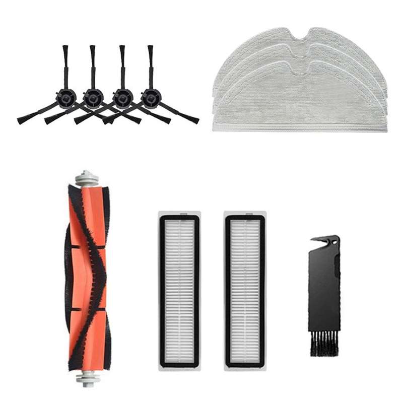 For Dreame Bot L10 Pro Detachable Main Side Brush Filters Mop Rag