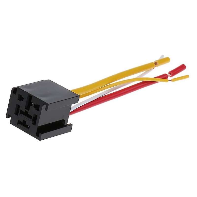 10pcs Car Automotive Truck 4 Pin 12v 80 Amp Spdt Relay Harness Socket