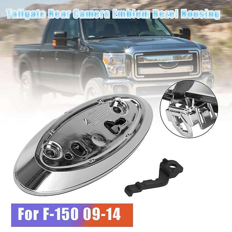 Tailgate Back Up Rear View Camera Emblem Mount Bezel Housing