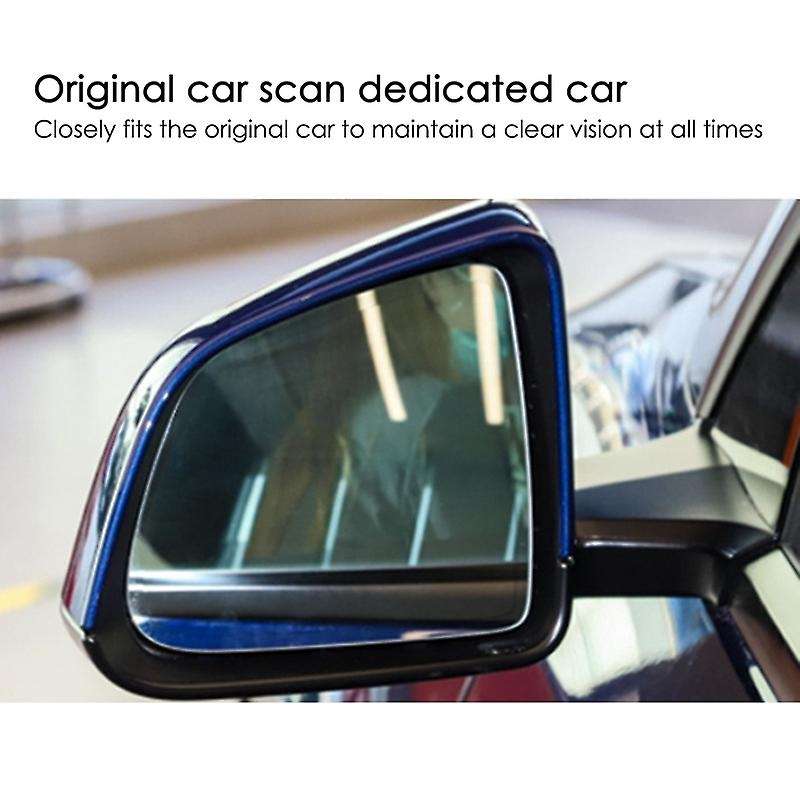 For Tesla Model Y White Lens Car Rearview Mirror Wide-angle Reversing