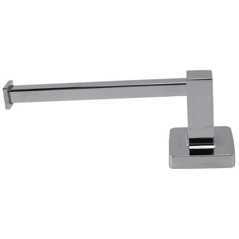 Chrome Square Bathroom Toilet Roll Holder. Wall Mounted Toilet Roll