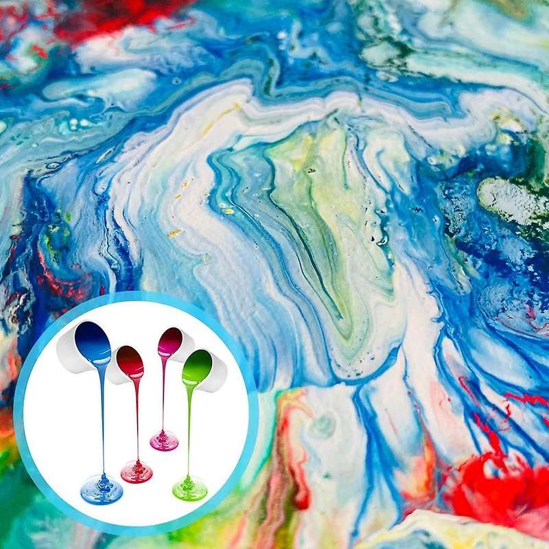 Reusable Split Cup for Paint Pouring 4 Pieces Silicone Split Cup