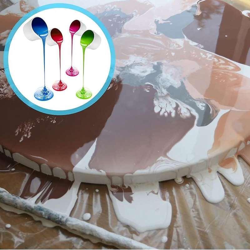 Reusable Split Cup for Paint Pouring 4 Pieces Silicone Split Cup
