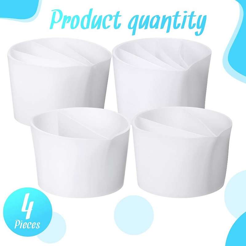 Reusable Split Cup for Paint Pouring 4 Pieces Silicone Split Cup