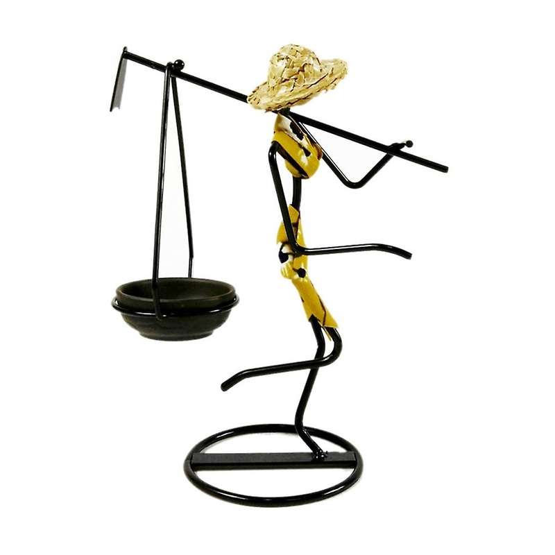 Candle Holder Home Decoration Accessories Humanoid Figurines Decor-c