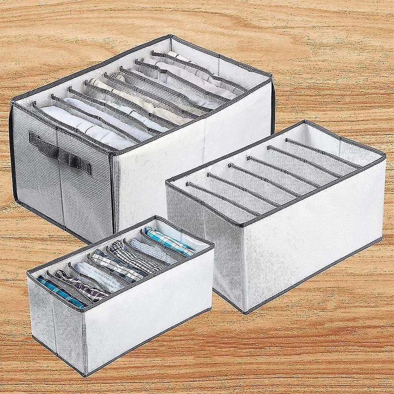 Wardrobe Clothes Organizer 3pcs Thickened for Storing T-shirts Jeans