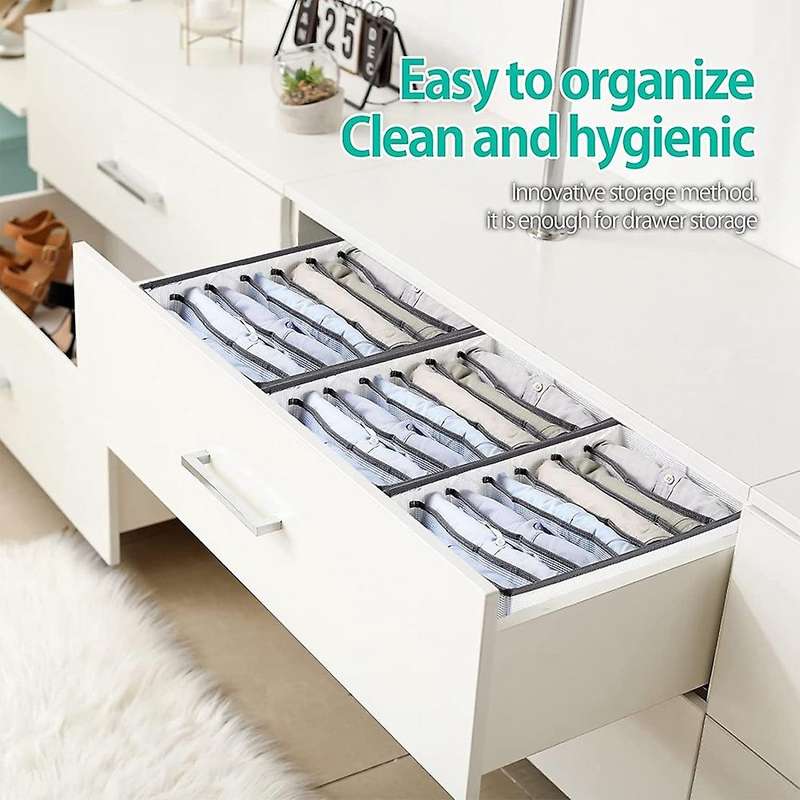 Wardrobe Clothes Organizer 3pcs Thickened for Storing T-shirts Jeans