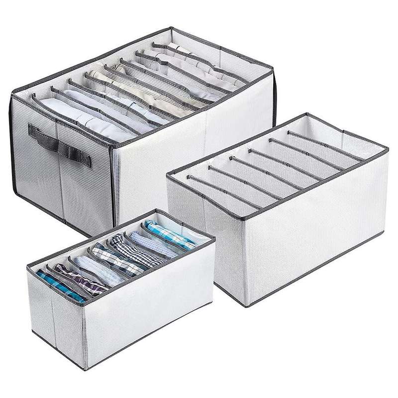 Wardrobe Clothes Organizer 3pcs Thickened for Storing T-shirts Jeans