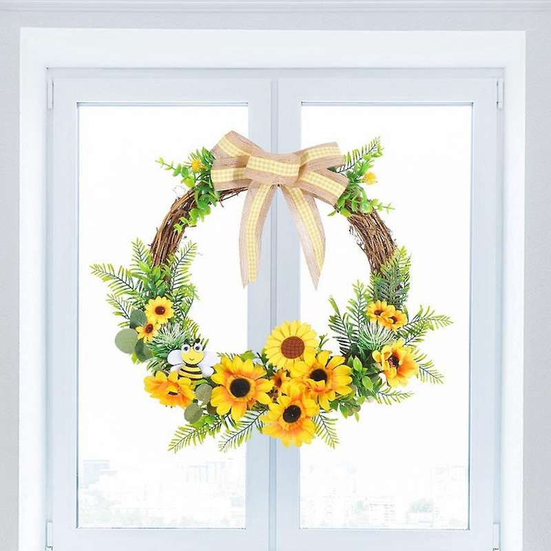 40cm/16inch Spring Garland Rattan Home Door Simulation Garland(b)