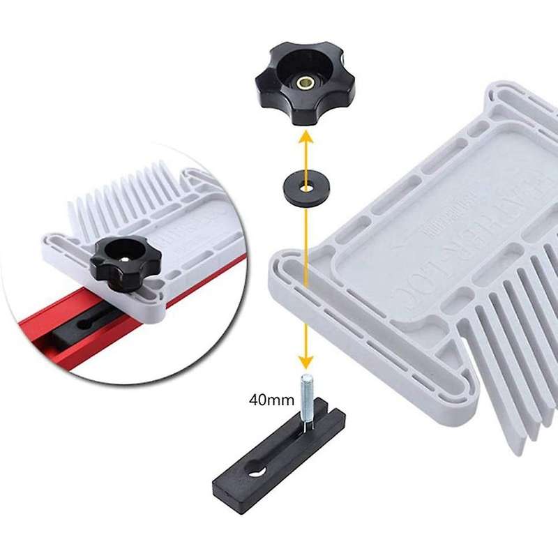 2pcs Feather Board for Table Saws, Router Tables & Band Saw, -white