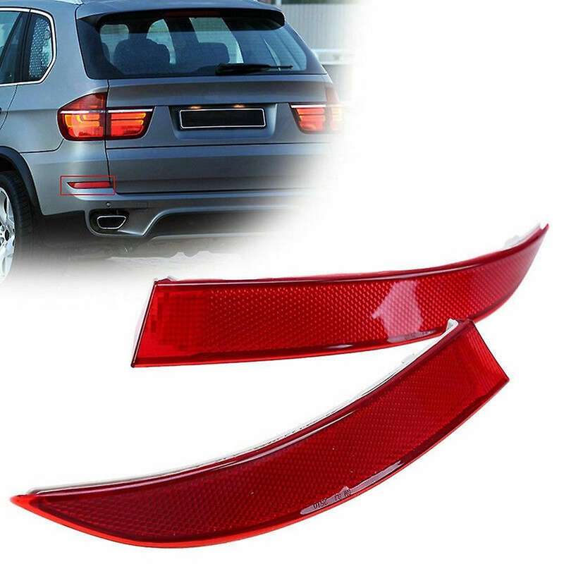 1 Pair Left&right Rear Bumper Reflector Sticker Cover For-bmw X5 E70