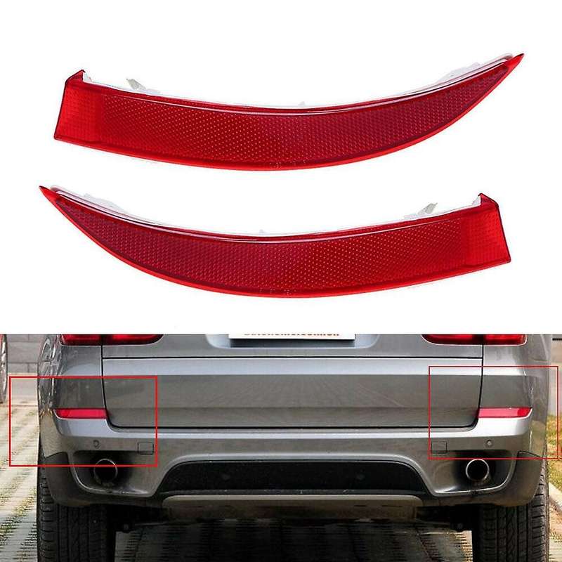 1 Pair Left&right Rear Bumper Reflector Sticker Cover For-bmw X5 E70