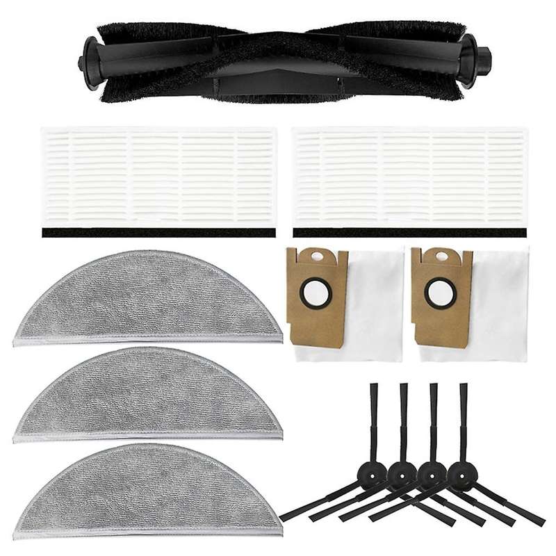 Dust Bags Side Brush Hepa Filters Rag for Lydsto R1 Vacuum Cleaner