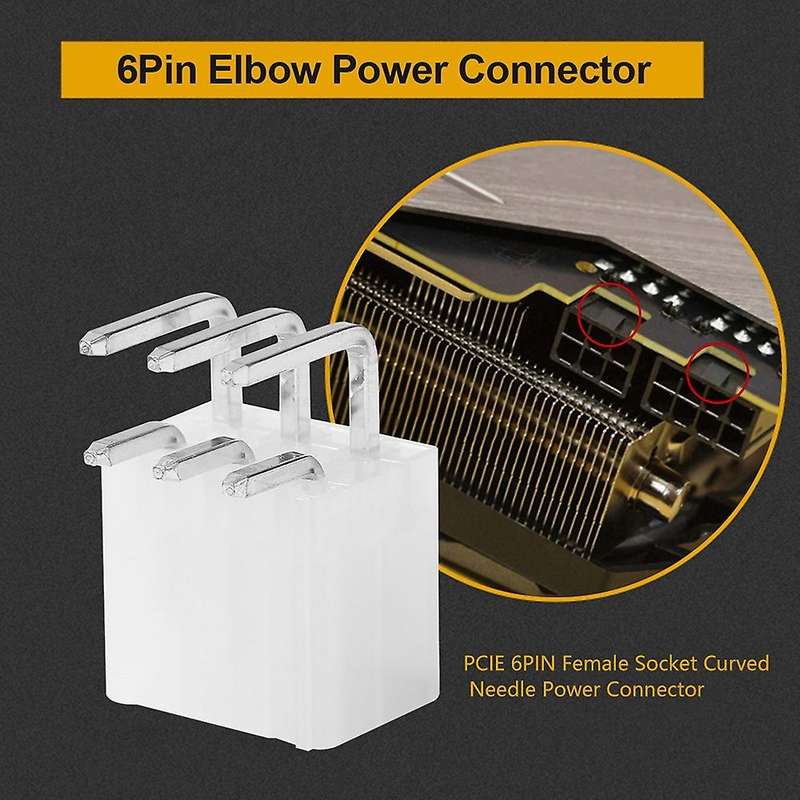 150pcs 4.2mm 6pin Female Socket Curved Needle 2x3p Elbow Connector