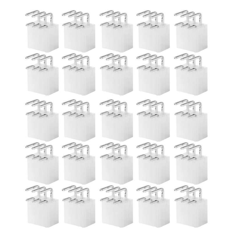 150pcs 4.2mm 6pin Female Socket Curved Needle 2x3p Elbow Connector