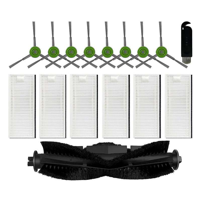 16 Pcs Main Brush Side Brush Hepa Filter Replacement
