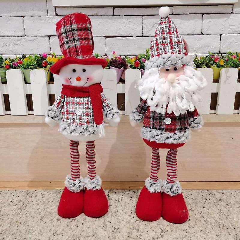 Telescopic Christmas Doll Merry Christmas Decor for Home A