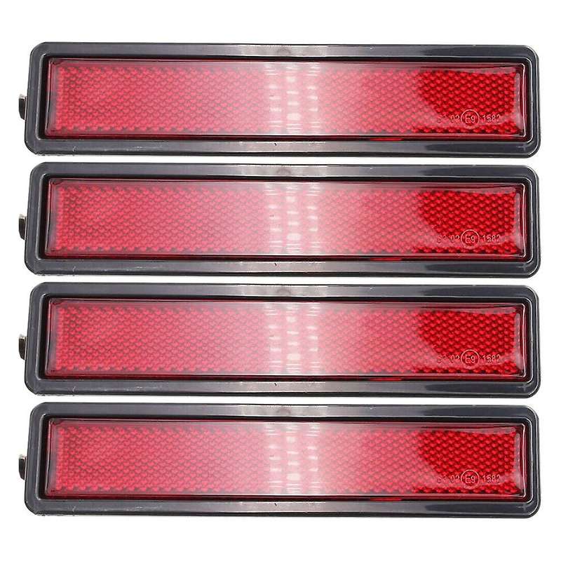 4pcs Car Turn Signal Light Side Marker Light Fender Light Red