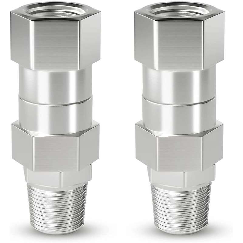 2pcs Pressure Washer Swivel, 3/8 Inch Npt Male Thread Fitting
