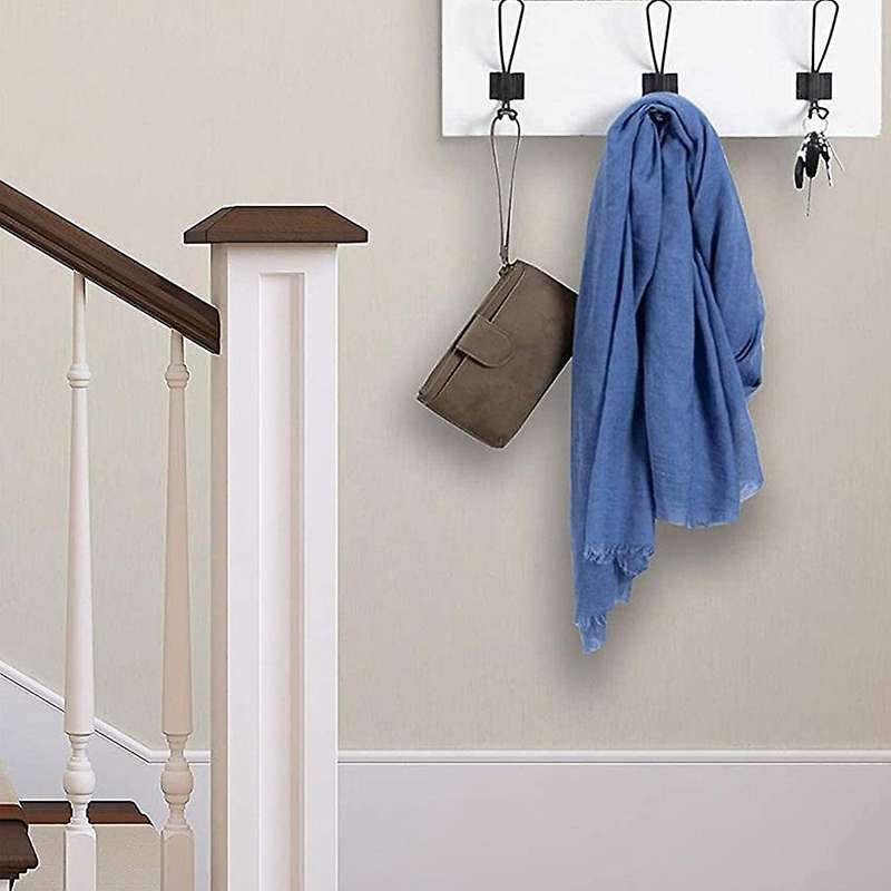 10 Pieces Of Country Entrance Hook Wall Hanging Black with 40 Screws