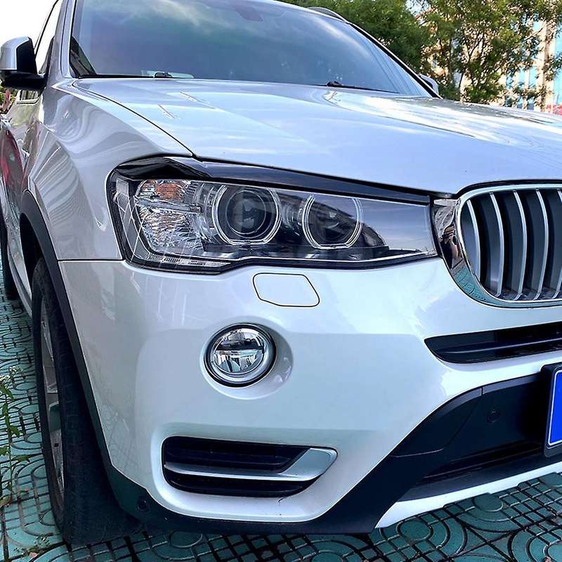 Glossy Black Headlights Eyelids Cover For-bmw X3 F25 X4 F26 2014-2017