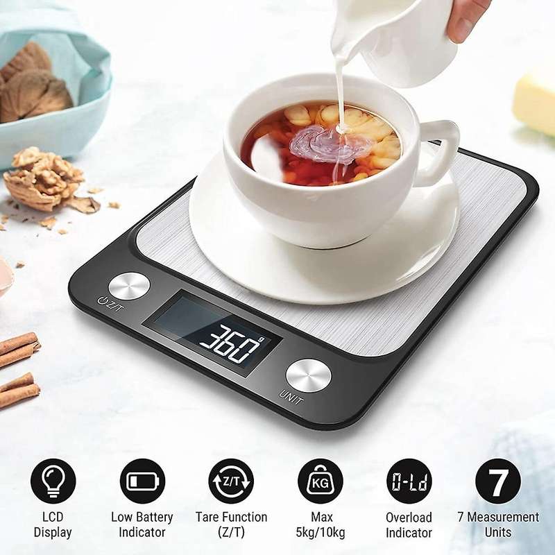 Food Scale Weighing Grams and Ounces, with Lcd Display 5 Kg/1g