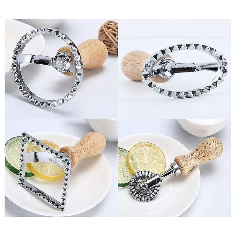 5pcs Ravioli Stamp Maker Cutter Set, for Dumplings,lasagna and Pies
