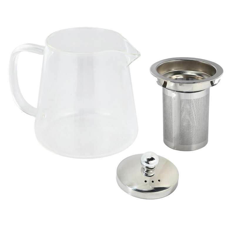 2x 5sizes Good Clear Borosilicate Glass Teapot with Infuser 380ml
