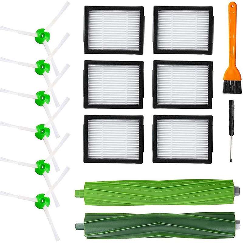 Replacement Rubber Brushes Side Brushes Filters for Irobot Roomba