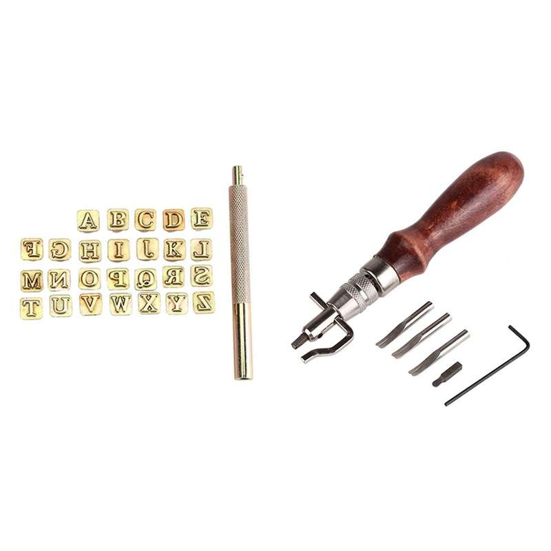 26pcs Steel Alphabet Stamps Punch Set 26 English Letters Metal