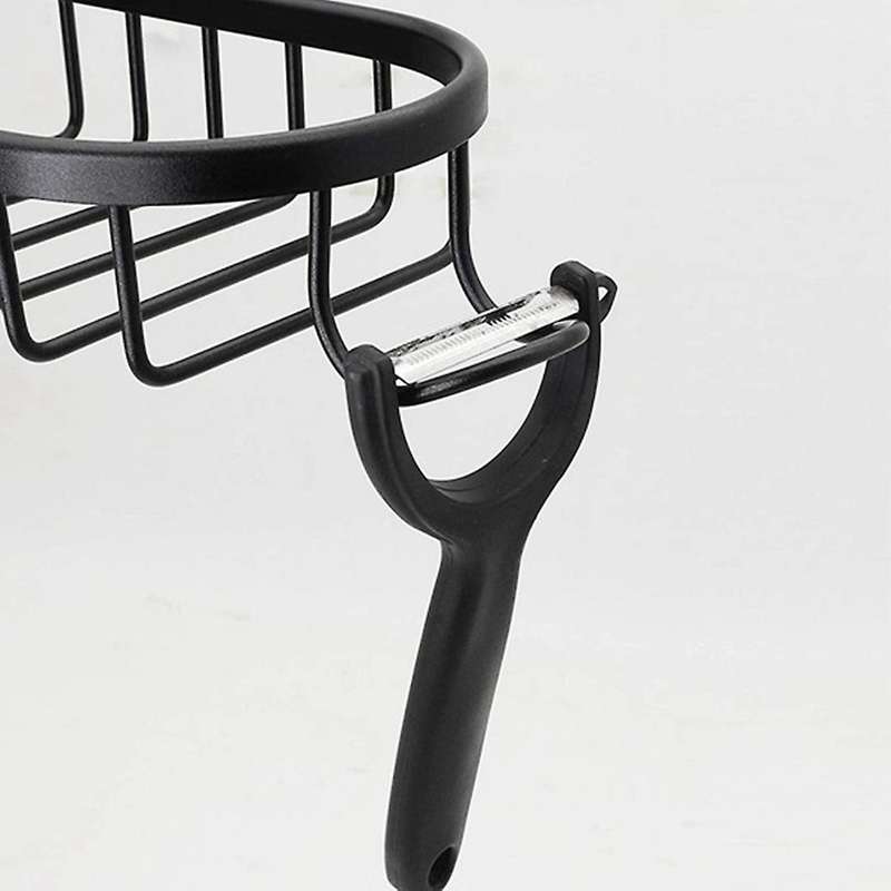 2pcs Aluminum Shower Storage Basket for Kitchen Bathroom Single A