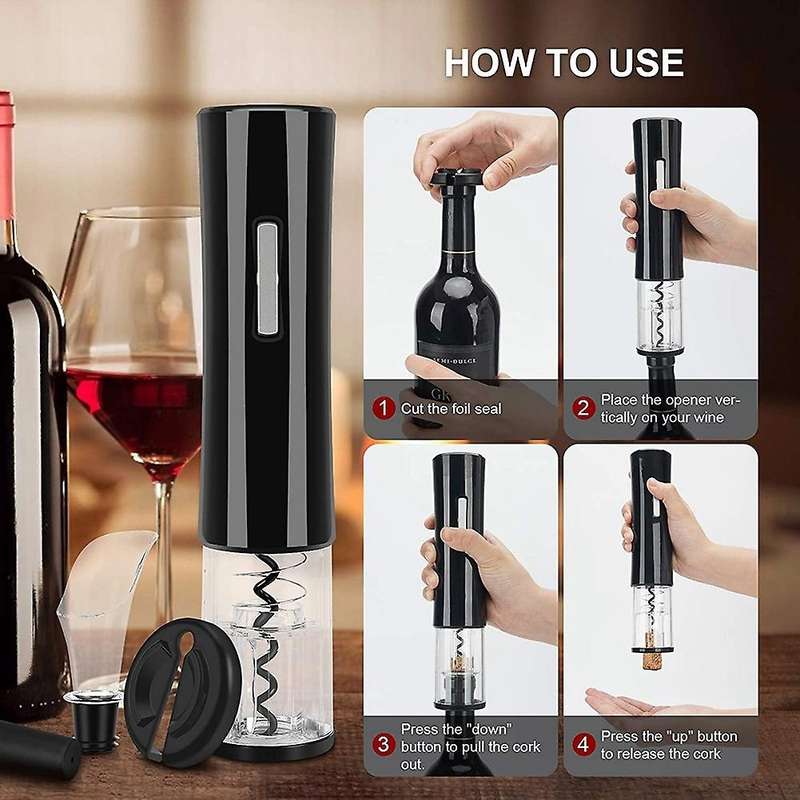 Electric Wine Opener Set Automatic Wine Bottle Opener Led Light