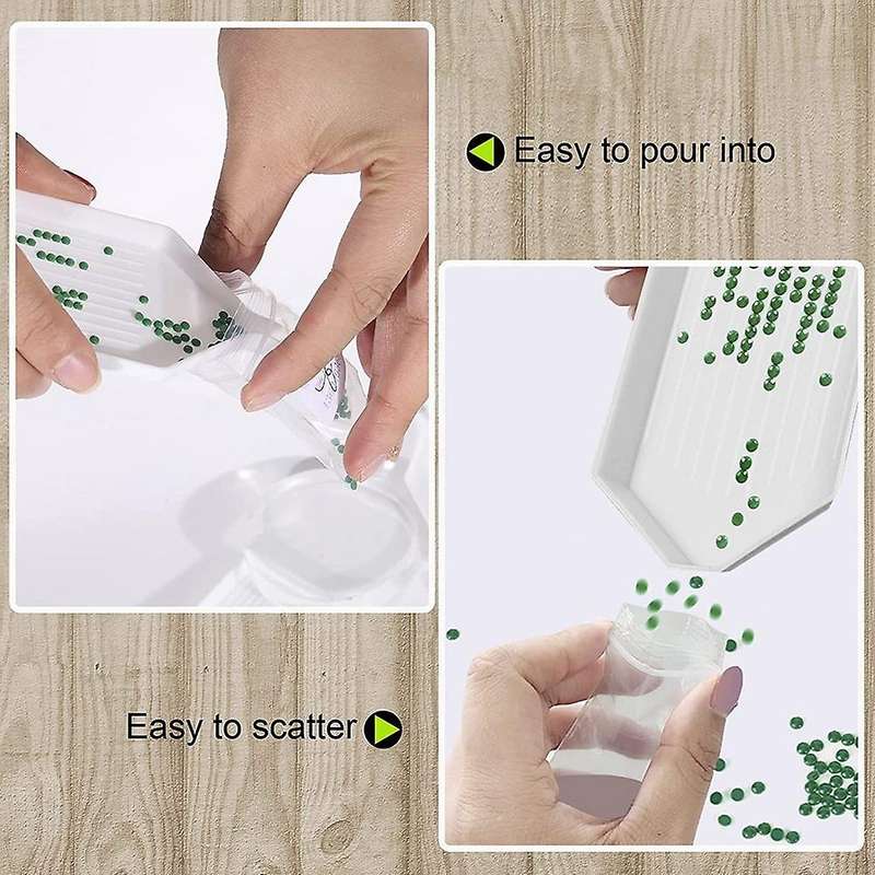 150pcs Plastic Beaded Sorting Diamond Tray for Diy Nail Cross Stitch