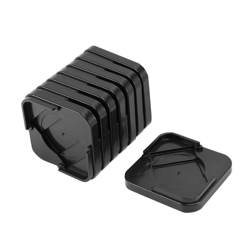 8pcs/set Furniture Leg Risers Plastic for Bed Sofa Chairs (black)