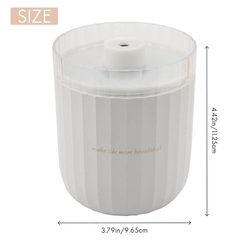 Portable Usb Air Humidifier Crystal Salt Stone Aroma Diffuser, White