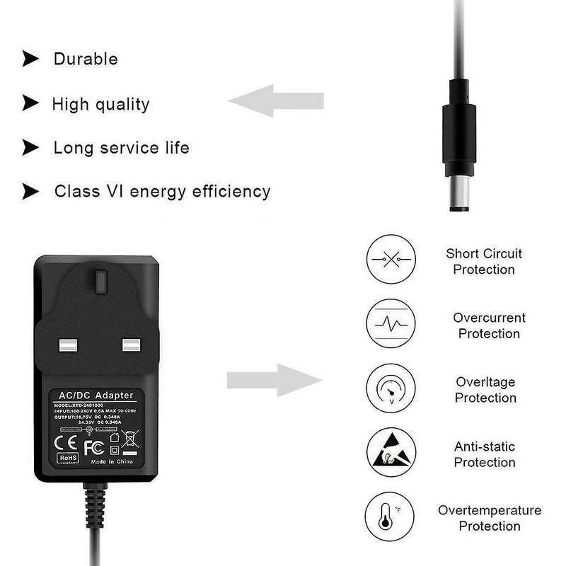 Charger for Dyson Dc34 Dc35 Dc44 Dc30 Dc31 Dc56 Dc57 Vacuum Uk Plug