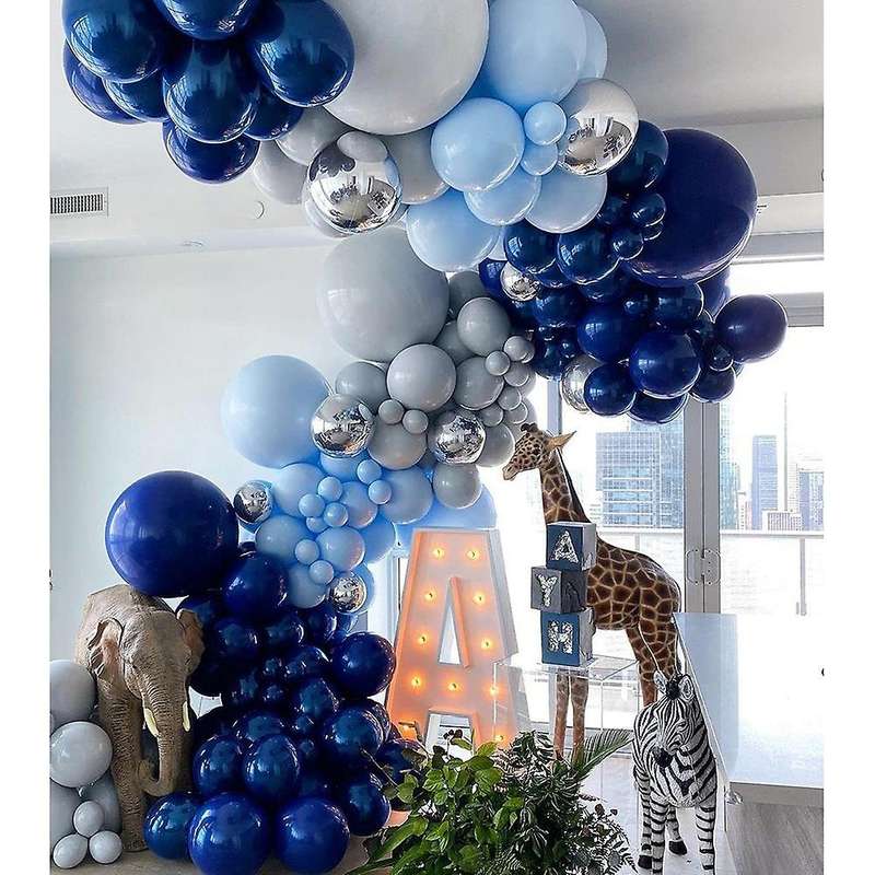 Blue Balloon Garland Arch Kit with Night Blue Balloons