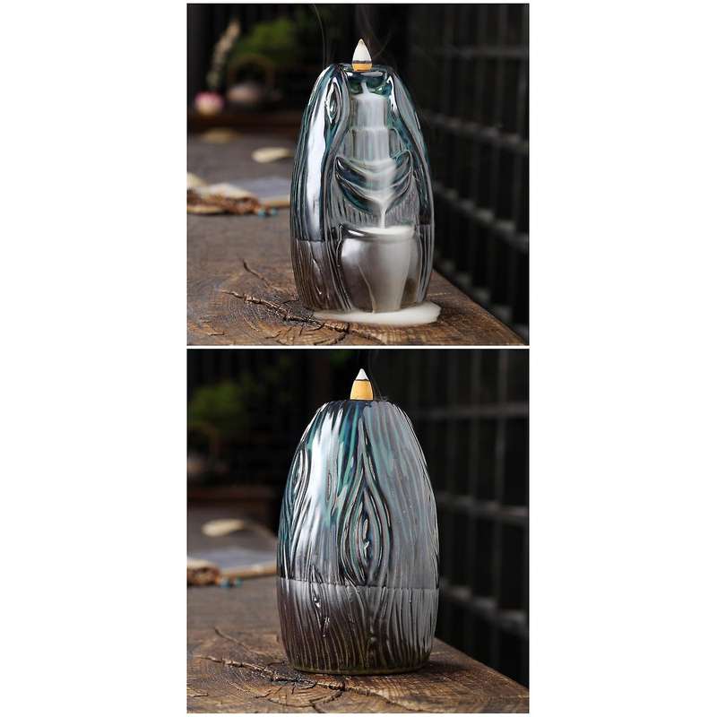 Backflow Incense Burner Holder Home Decor Cones Backflow Home Decor