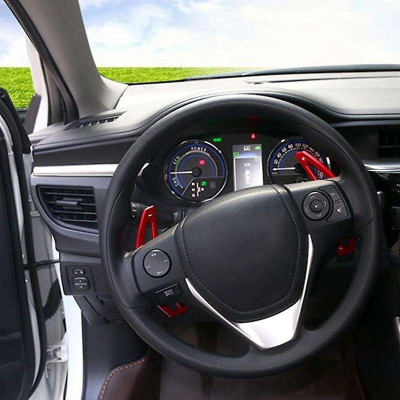 Aluminum Alloy Paddle Shifter for Toyota Camry 2012-2016, (red)