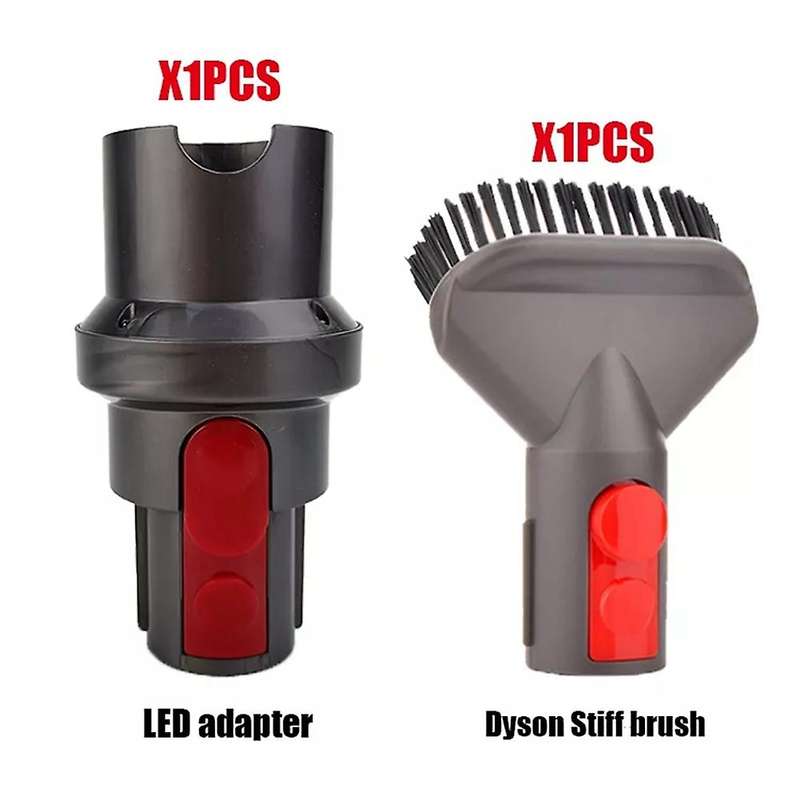 Led Lighting Adapter with Stiff Brush for Dyson V7v8v10v11 Brush Head