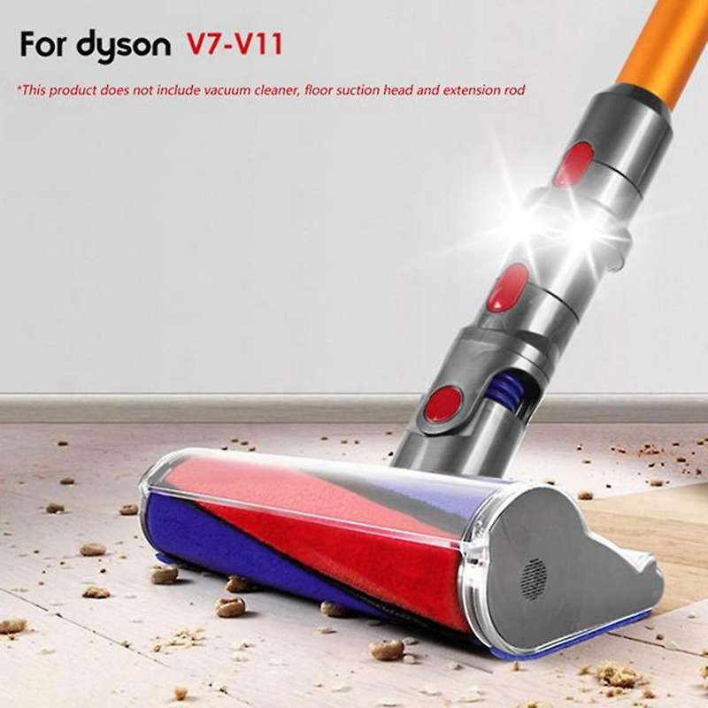 Led Lighting Adapter with Stiff Brush for Dyson V7v8v10v11 Brush Head