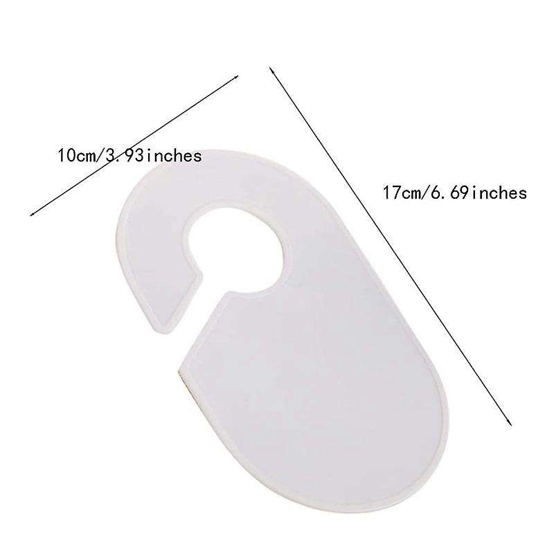 10pcs Clothing Rack Size Dividers Large Blank Hangers Closet Dividers