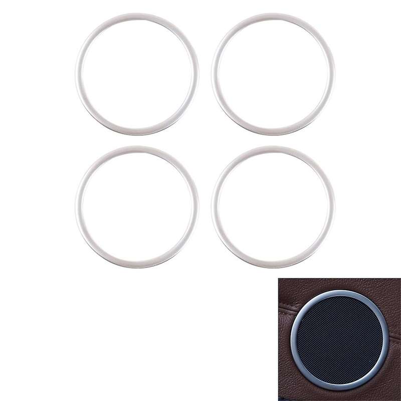 4pcs Audio Speaker Cover Decorative Ring For-bmw X5 E70 2008-2013