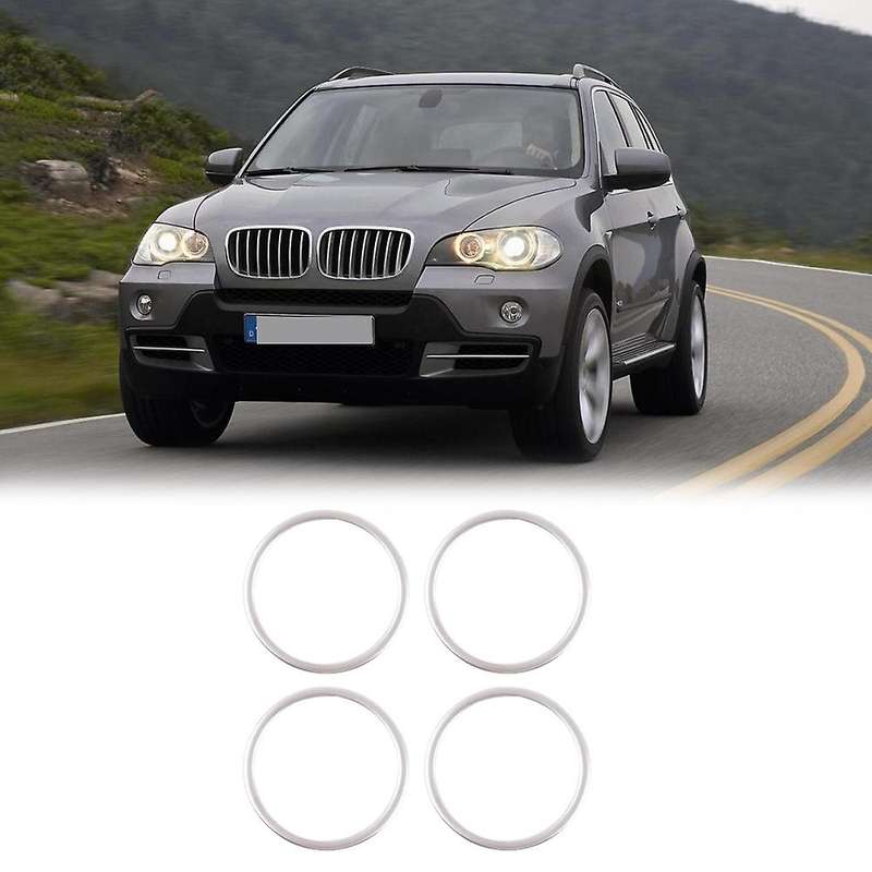 4pcs Audio Speaker Cover Decorative Ring For-bmw X5 E70 2008-2013