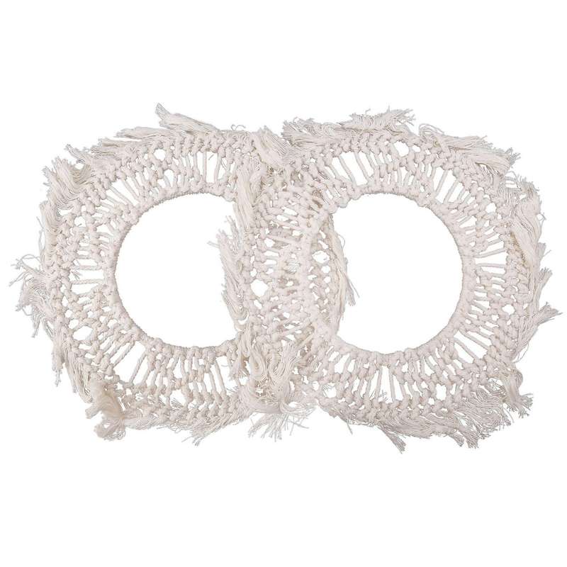 Lace Fringe 2 Sets Of Small Round Decorative Mirror Decorative Frame