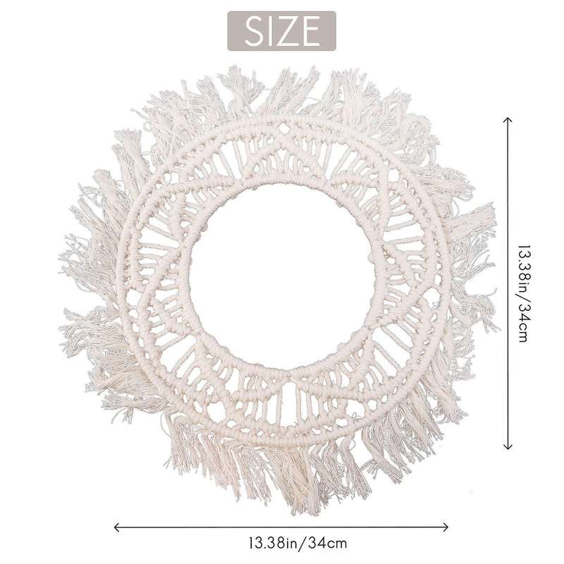 Lace Fringe 2 Sets Of Small Round Decorative Mirror Decorative Frame